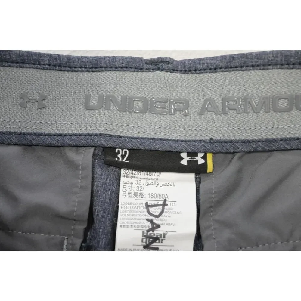 Under Armour Golf Shorts HeatGear Loose Gray‎ Flat Athletic Stretch Mens Sz 32